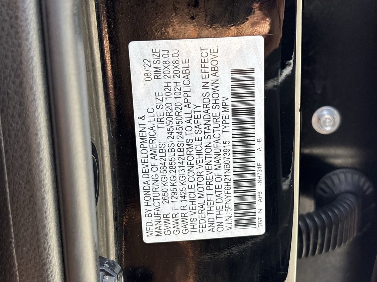 2022 Honda Pilot SE - Photo 31