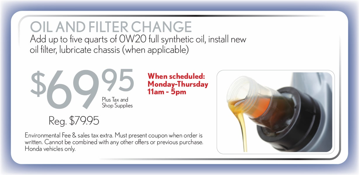 oil change offer