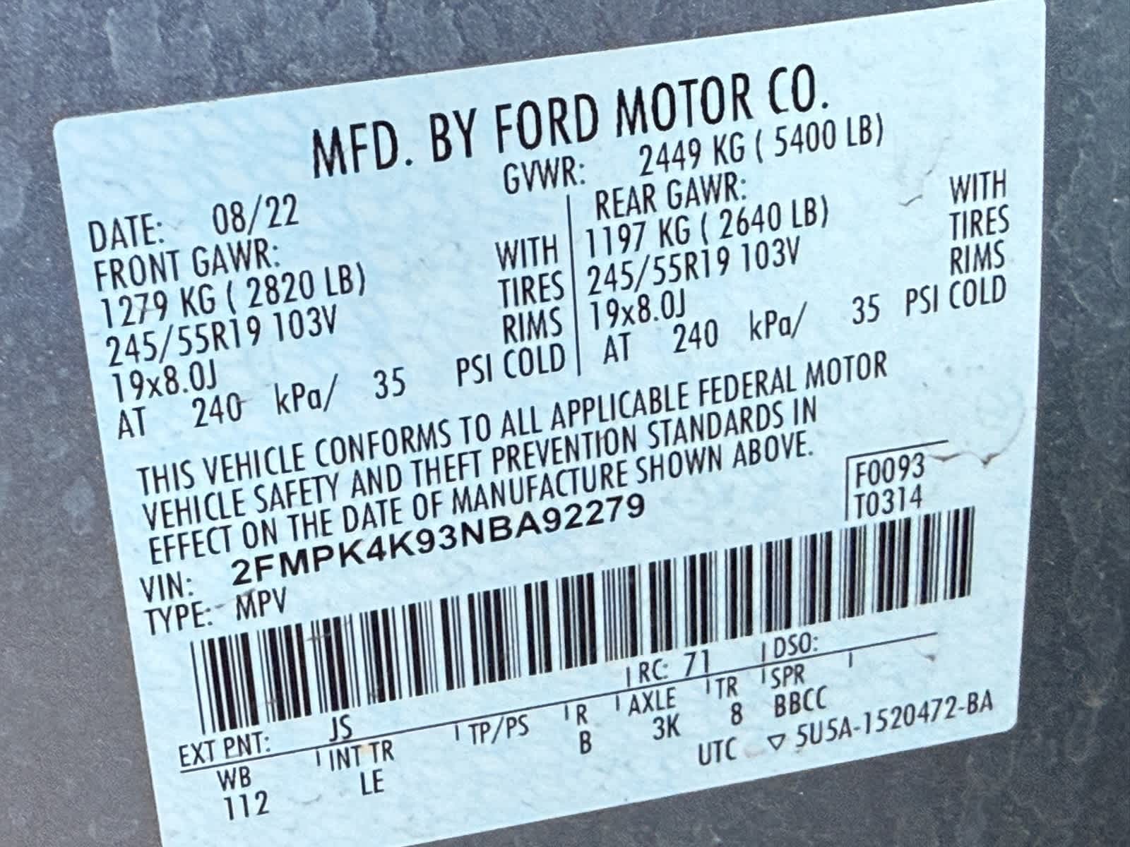 2022 Ford Edge Titanium 18