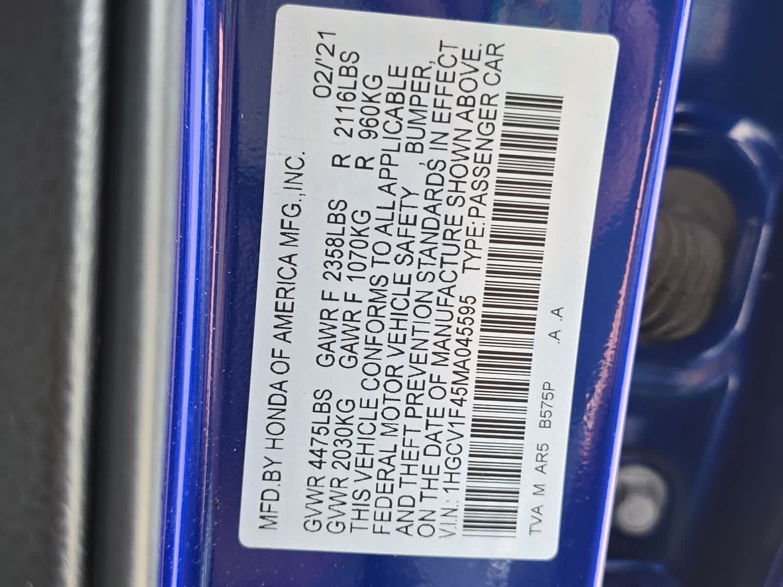 Thumbnail: 2021 Honda Accord - 34