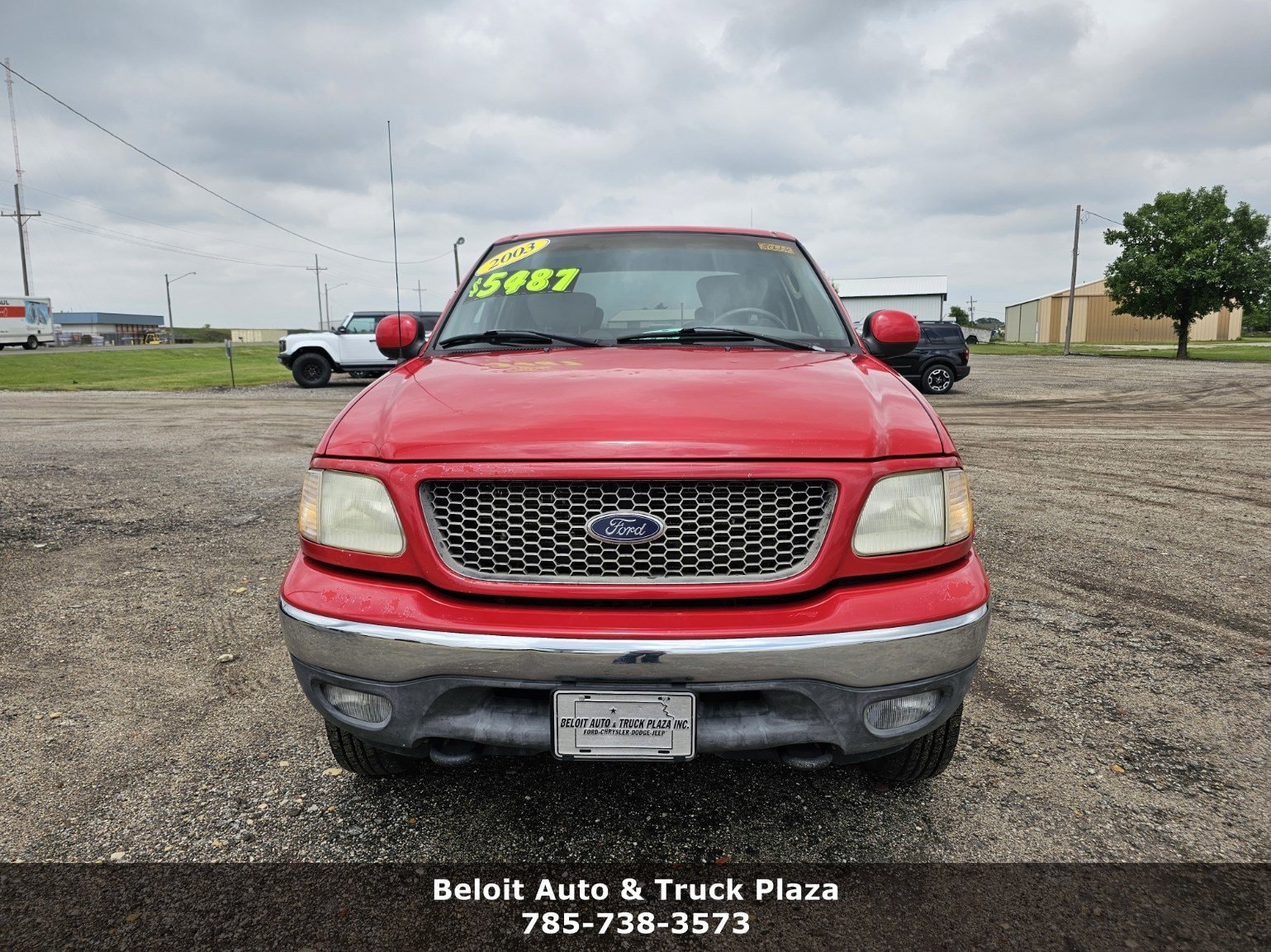 Used 2003 Ford F-150 XLT with VIN 1FTRW08L73KC67908 for sale in Beloit, KS