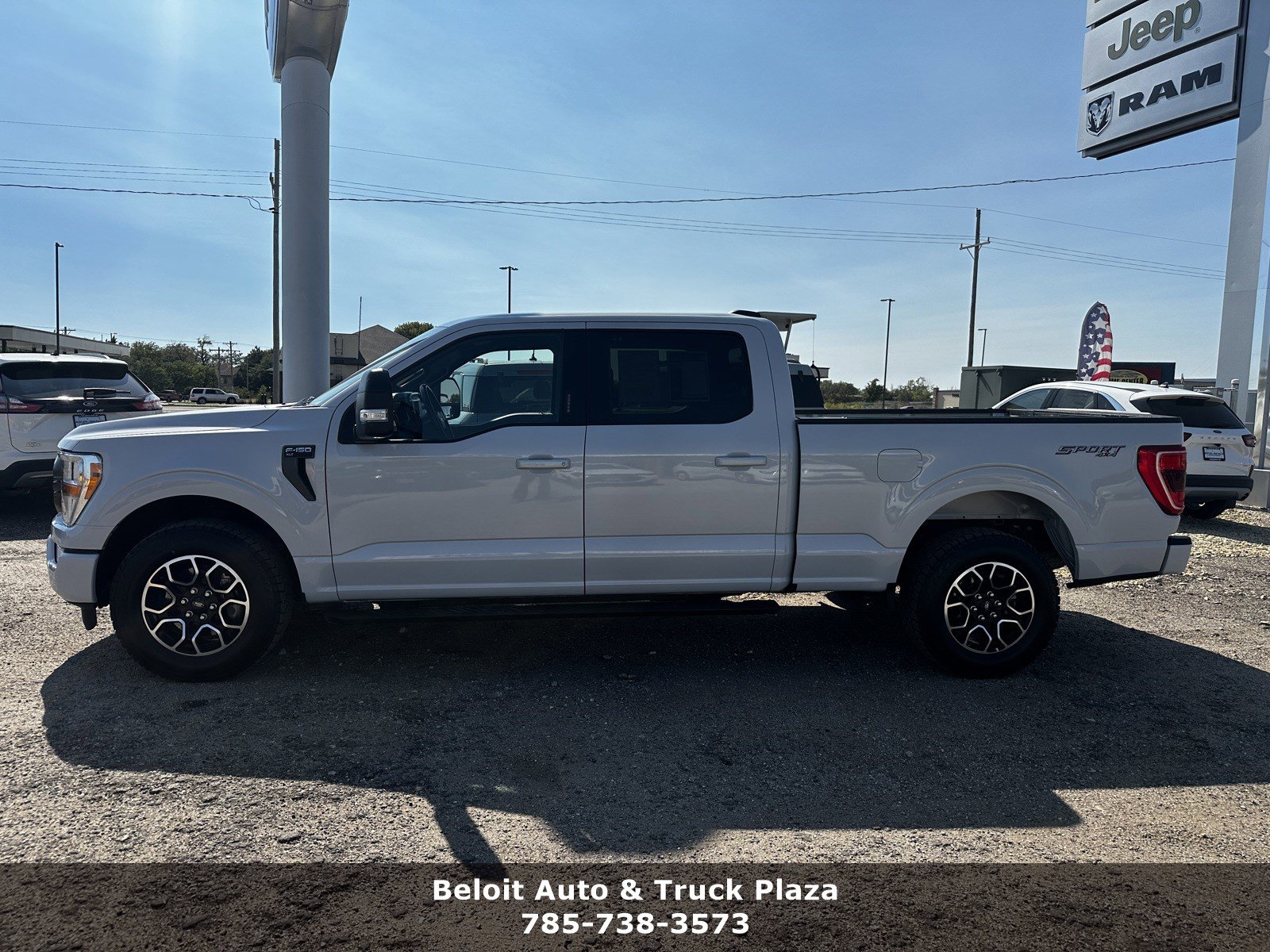 Used 2022 Ford F-150 XLT with VIN 1FTFW1E80NKE71283 for sale in Beloit, KS