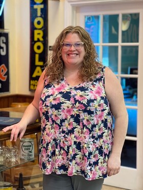 Staff member Samantha Moore from a46c26489f01