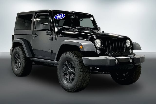 Used 2014 Jeep Wrangler Willys Wheeler with VIN 1C4AJWAG7EL268159 for sale in Auburn, IN