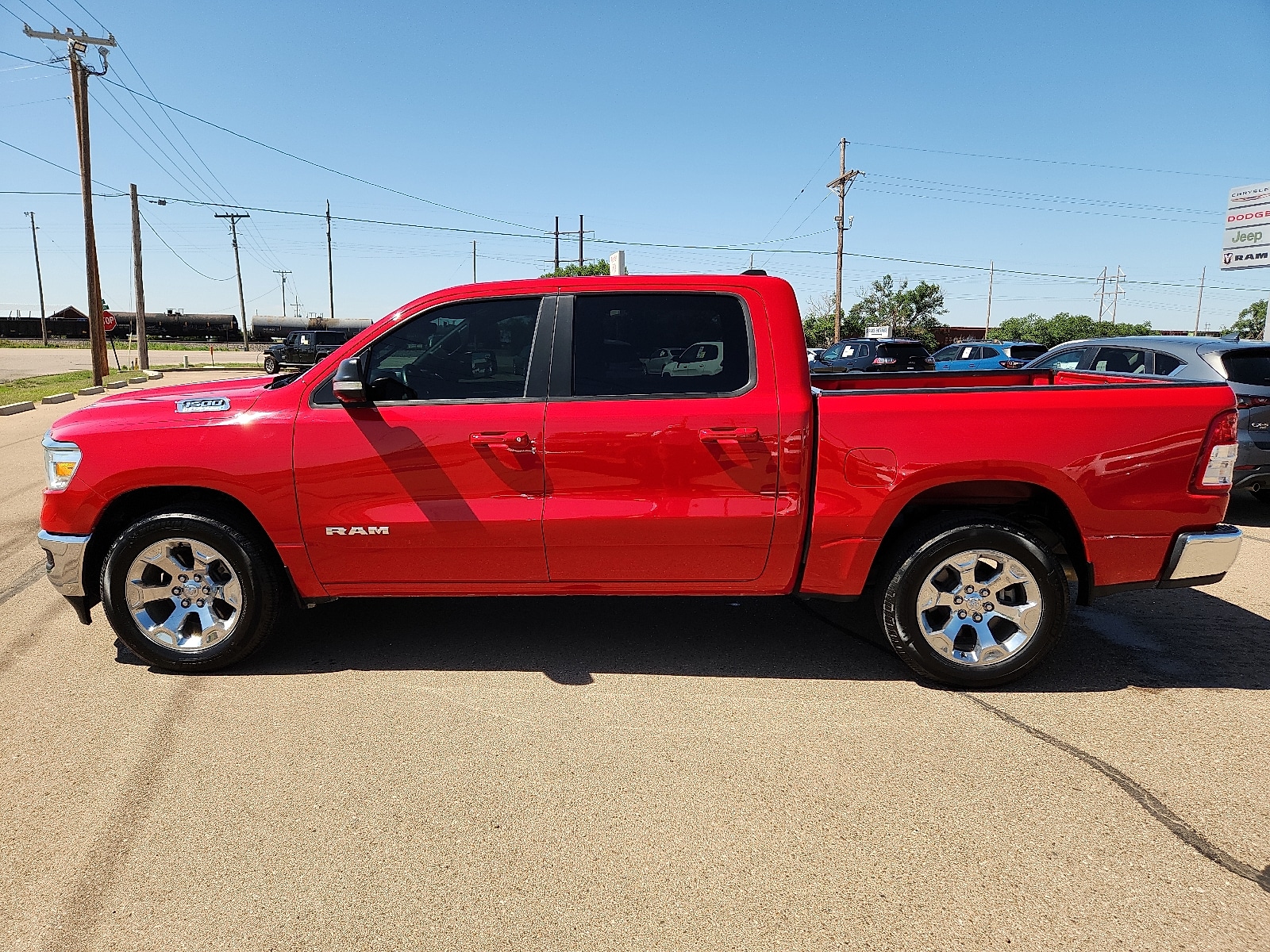 Used 2021 RAM Ram 1500 Pickup Big Horn/Lone Star with VIN 1C6RREFT1MN753077 for sale in Clovis, NM
