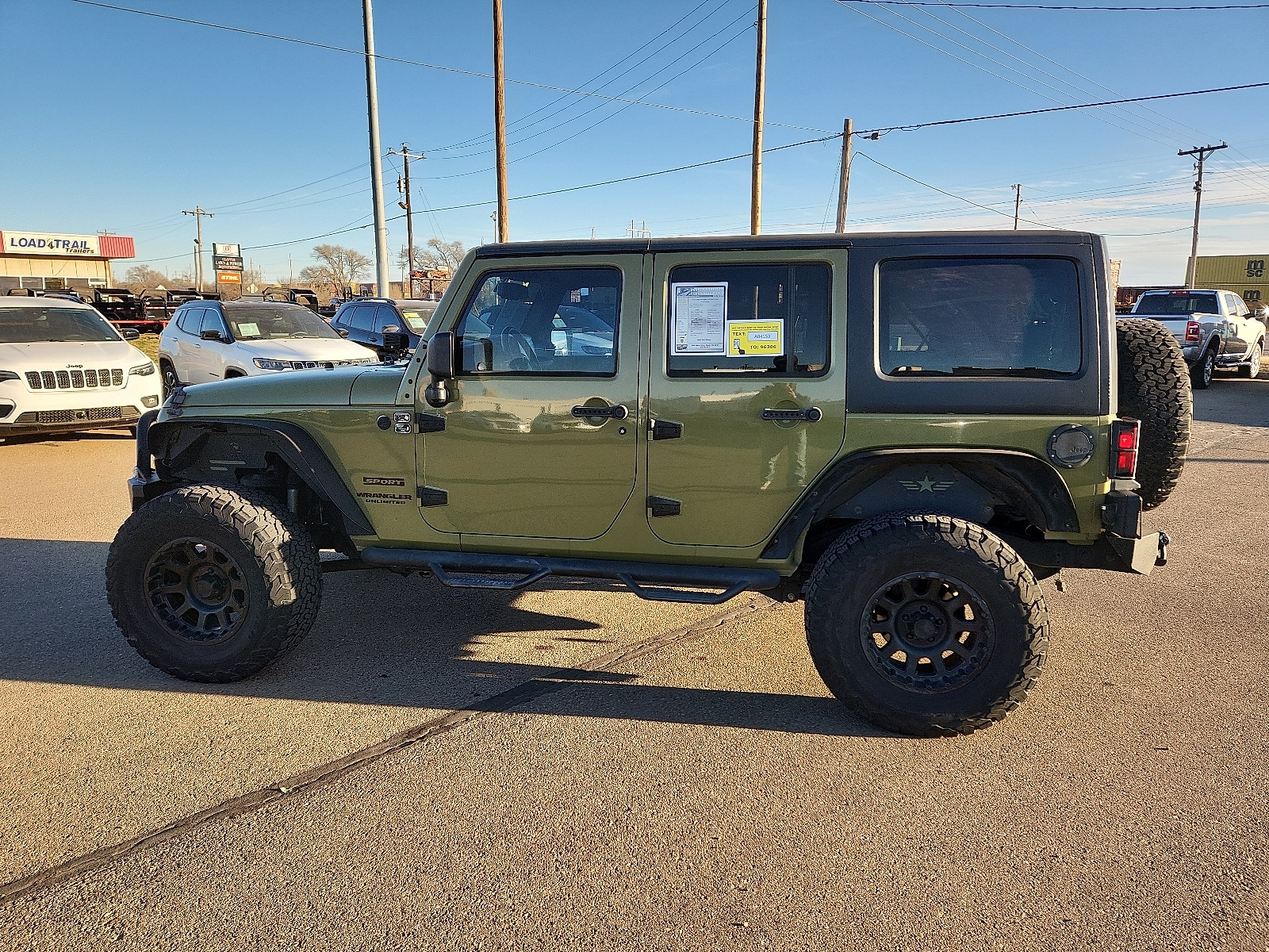 Used 2013 Jeep Wrangler Unlimited Sport with VIN 1C4BJWDG7DL597152 for sale in Clovis, NM