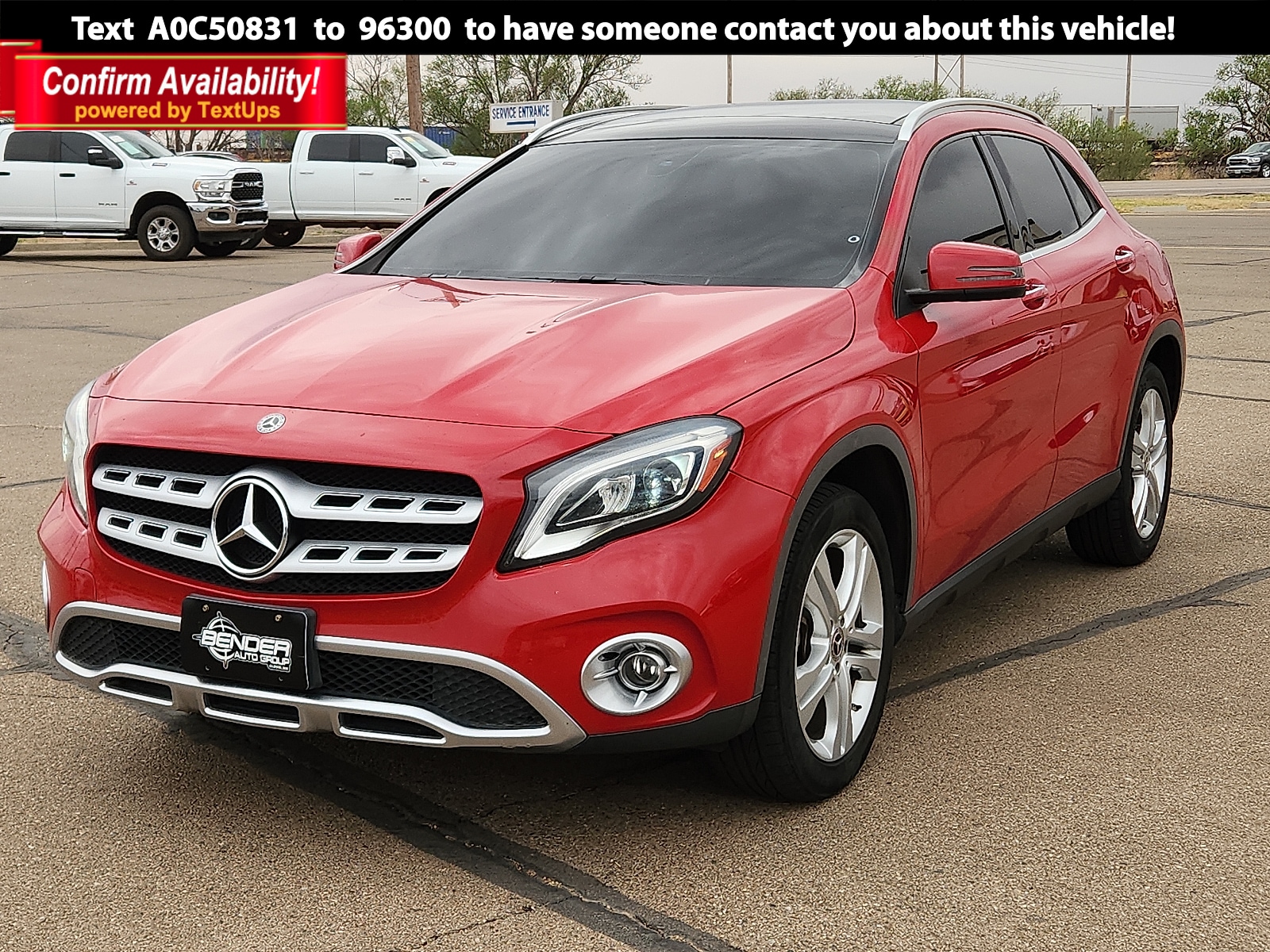 Red 2019 Mercedes-Benz GLA 250 4MATIC SUV / Crossover All-Wheel Drive Automatic