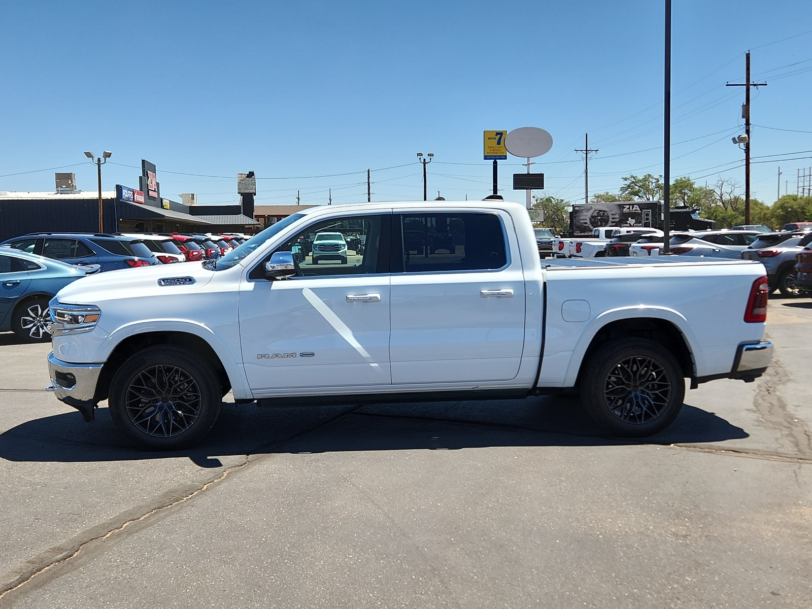 Used 2020 RAM Ram 1500 Pickup Longhorn with VIN 1C6SRFKT4LN104627 for sale in Clovis, NM