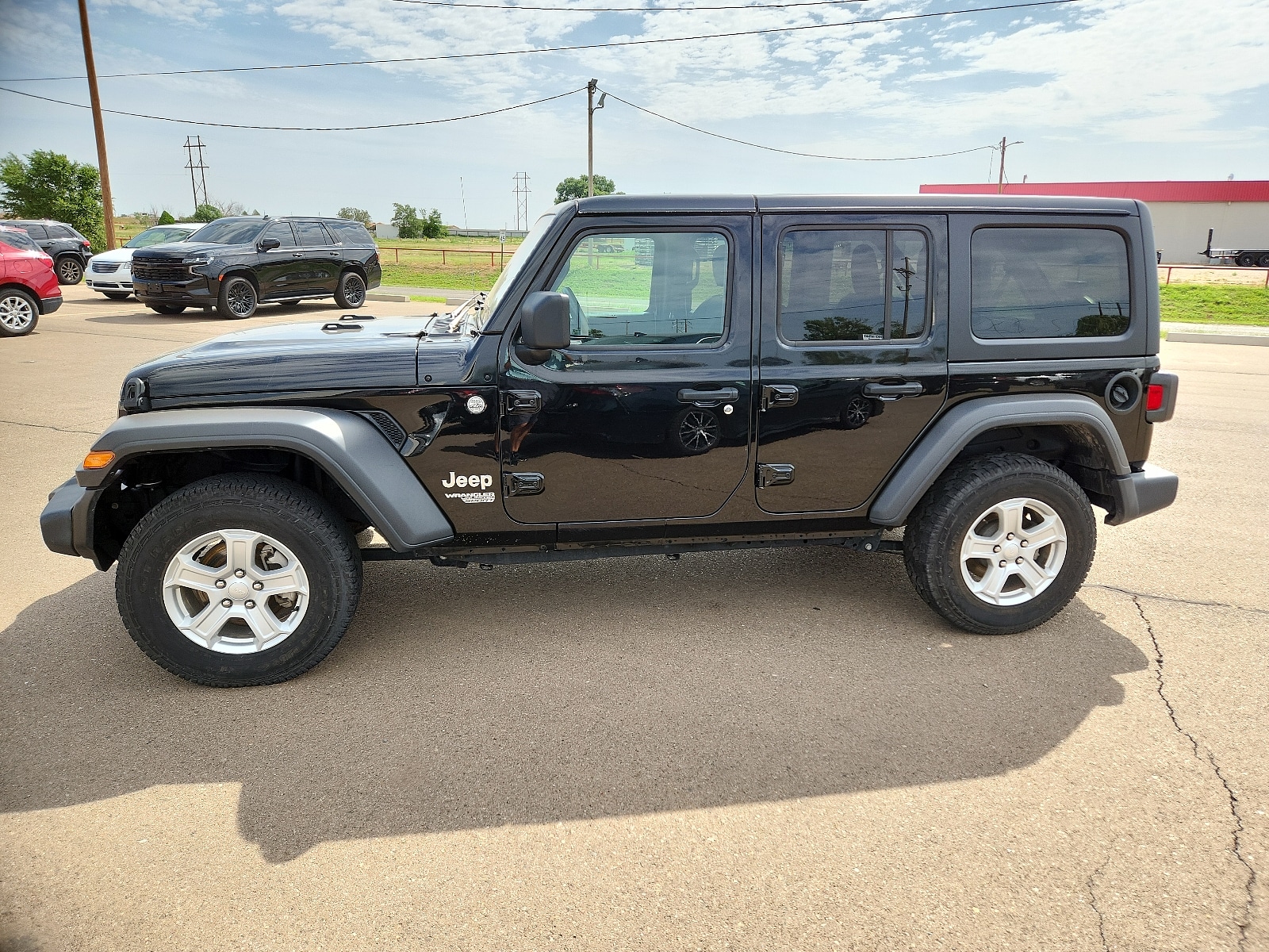 Used 2021 Jeep Wrangler Unlimited Sport S with VIN 1C4HJXDN9MW645490 for sale in Clovis, NM