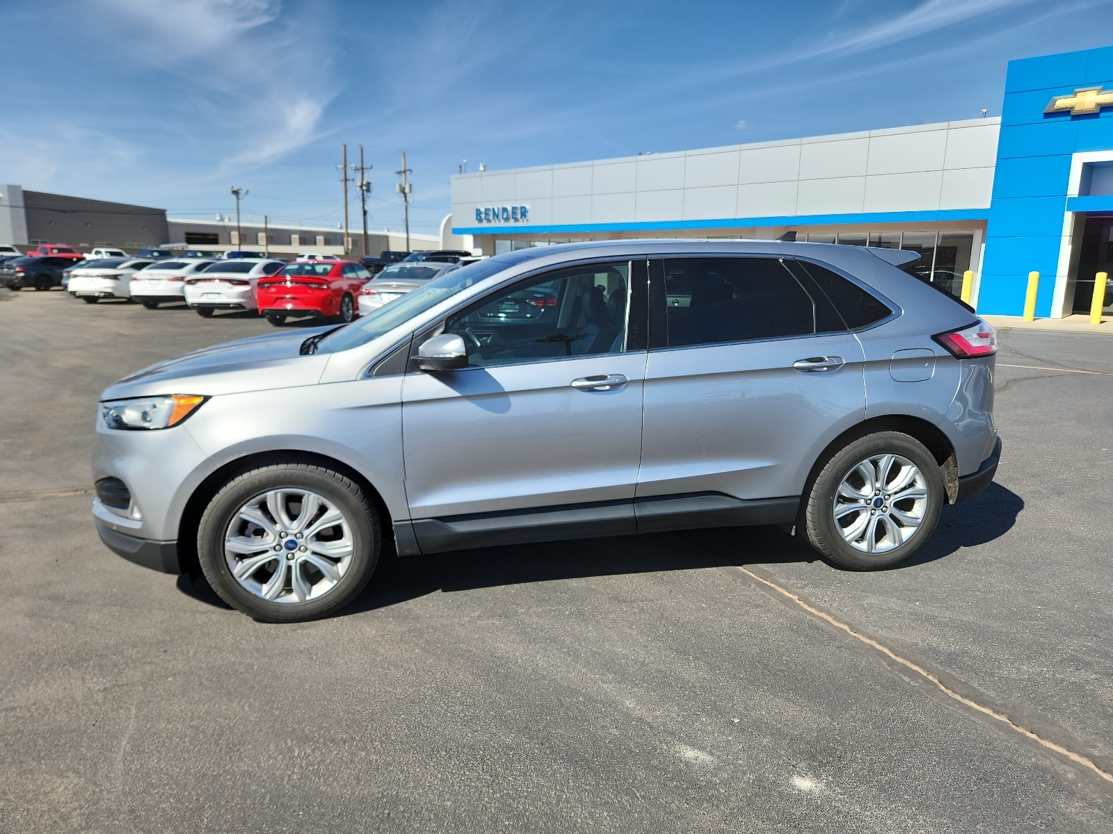 Used 2021 Ford Edge Titanium with VIN 2FMPK3K9XMBA12582 for sale in Clovis, NM