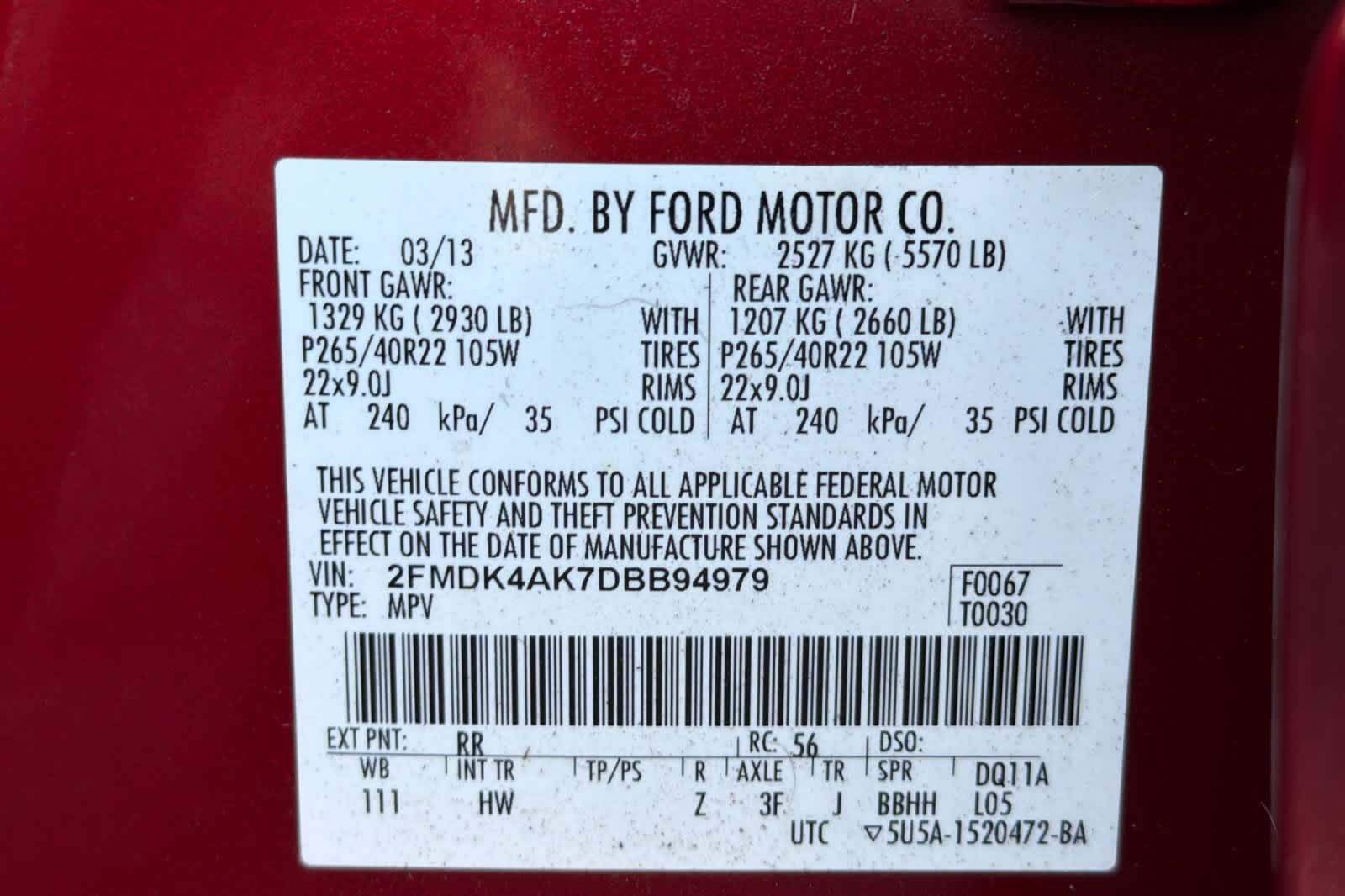 Thumbnail: 2013 Ford Edge - 29