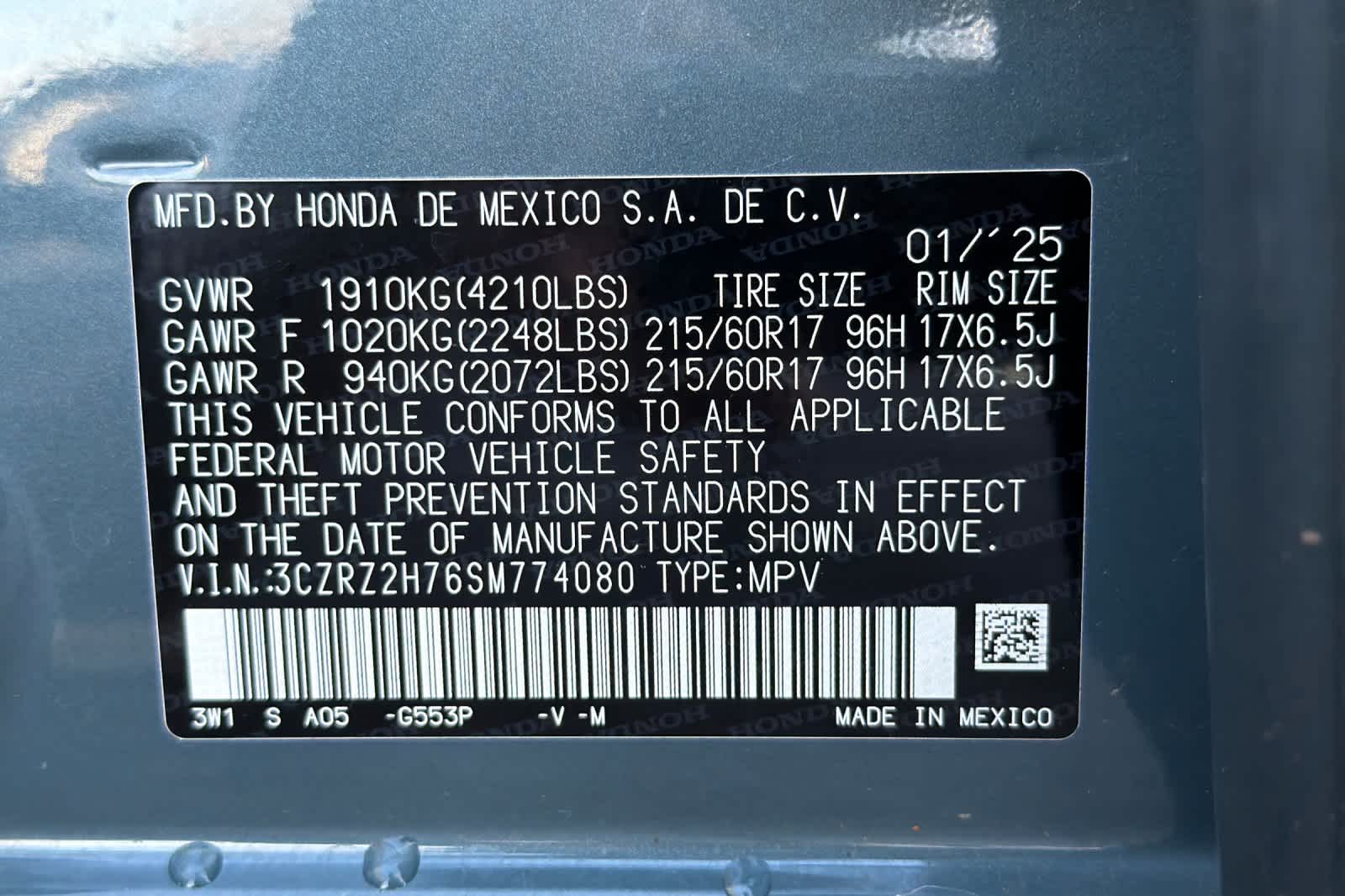 Thumbnail: 2025 Honda HR-V - 29