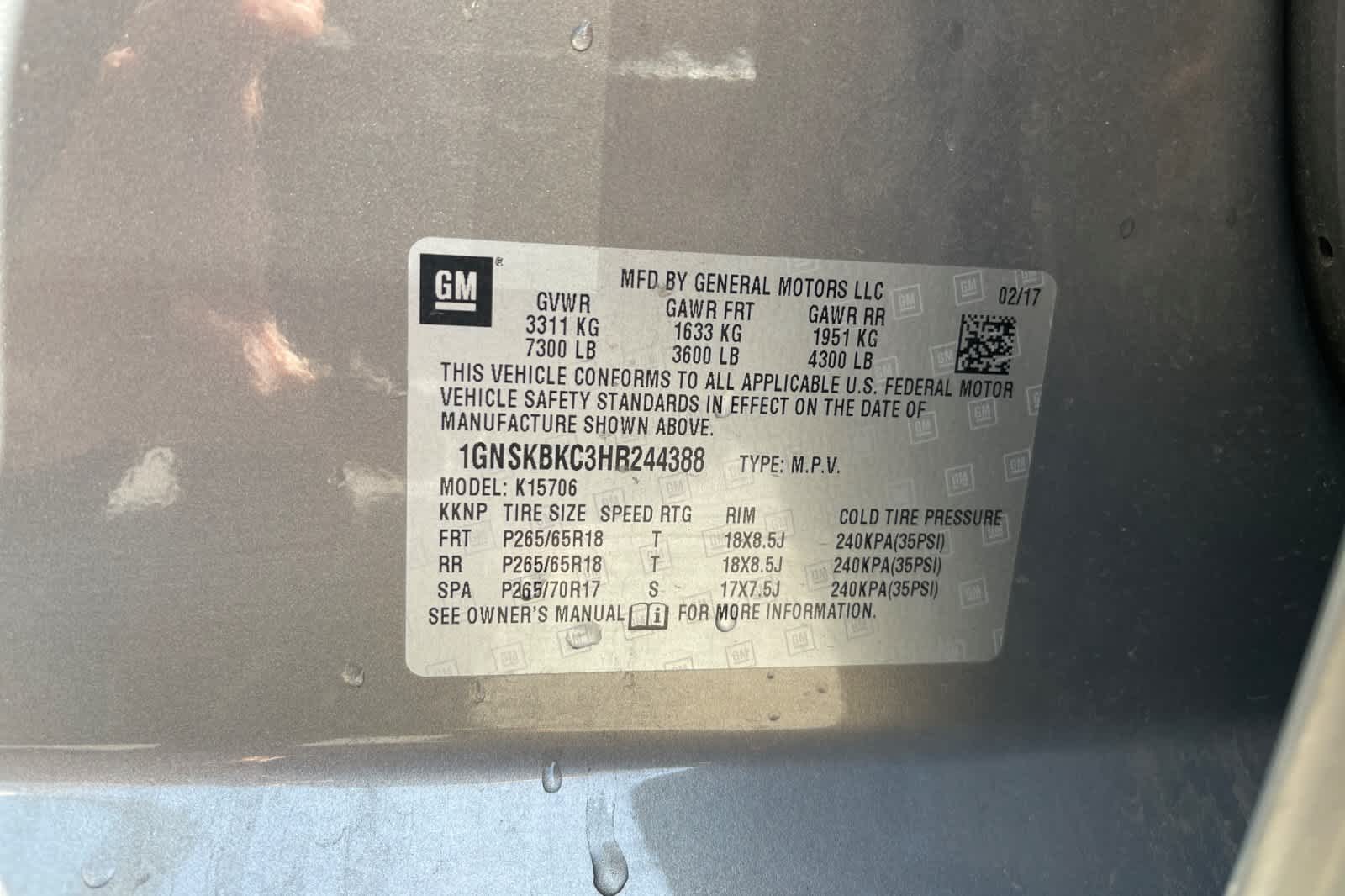 Thumbnail: 2017 Chevrolet Tahoe - 16