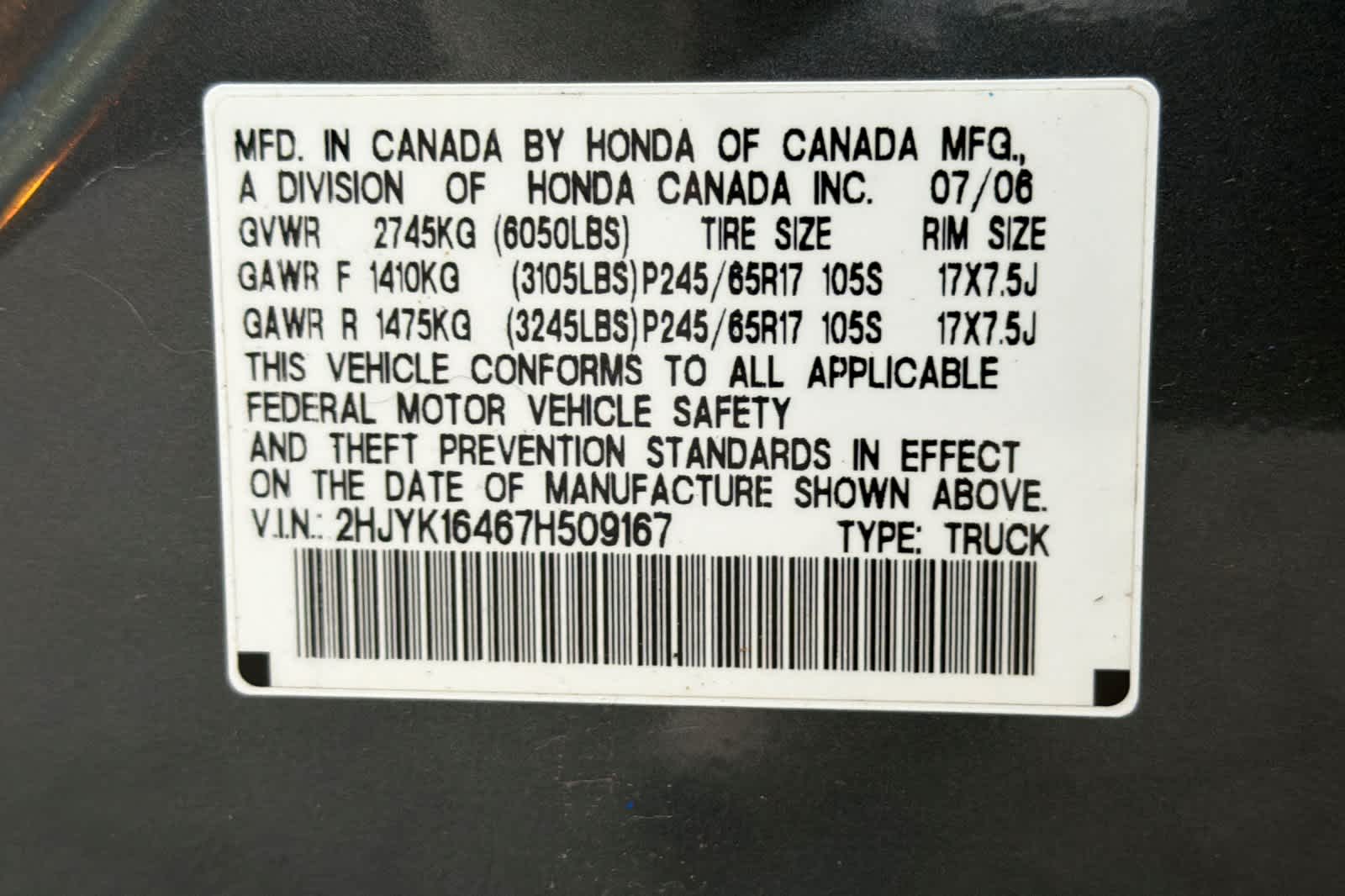 Thumbnail: 2007 Honda Ridgeline - 25