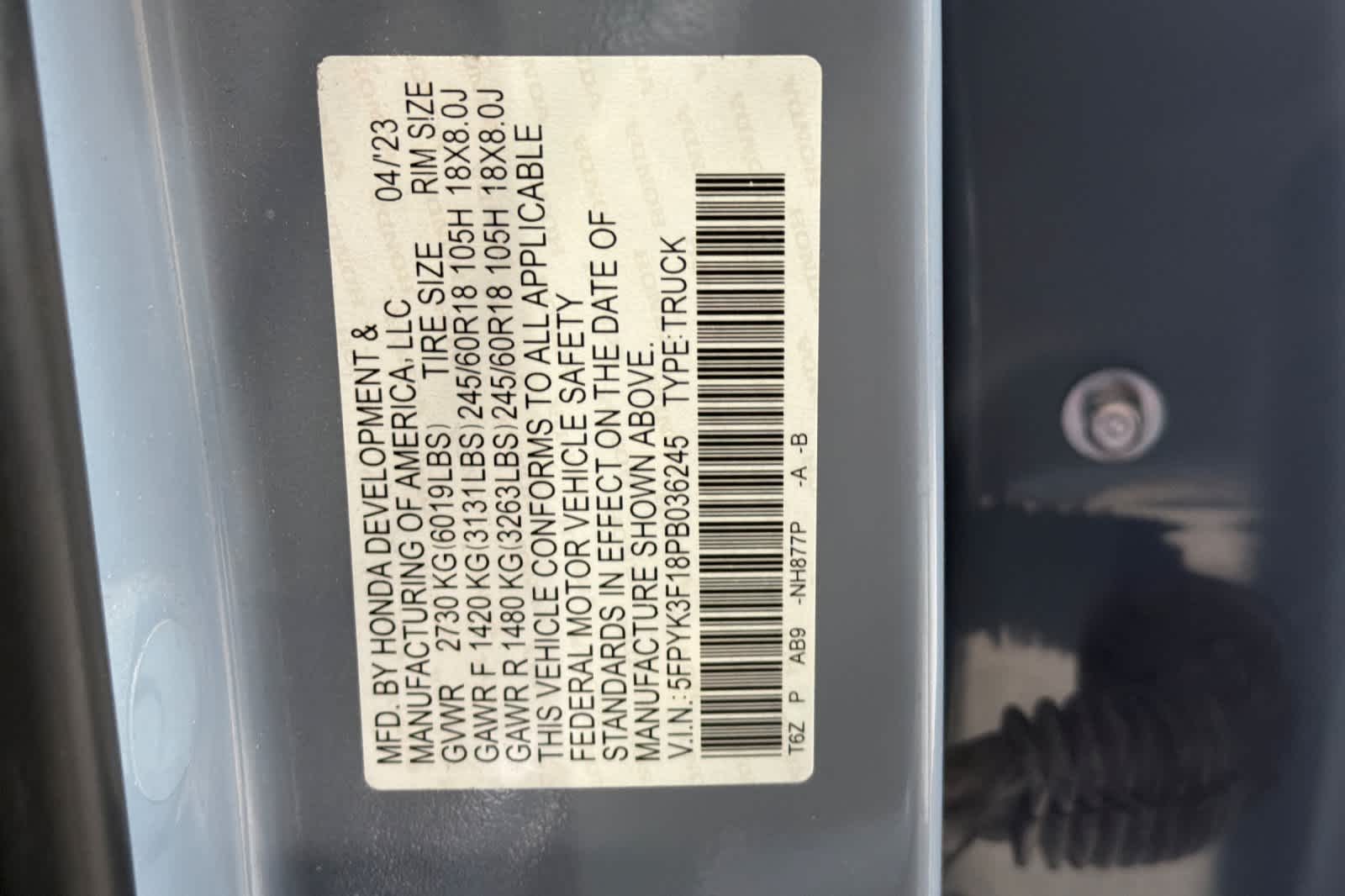 Thumbnail: 2023 Honda Ridgeline - 27