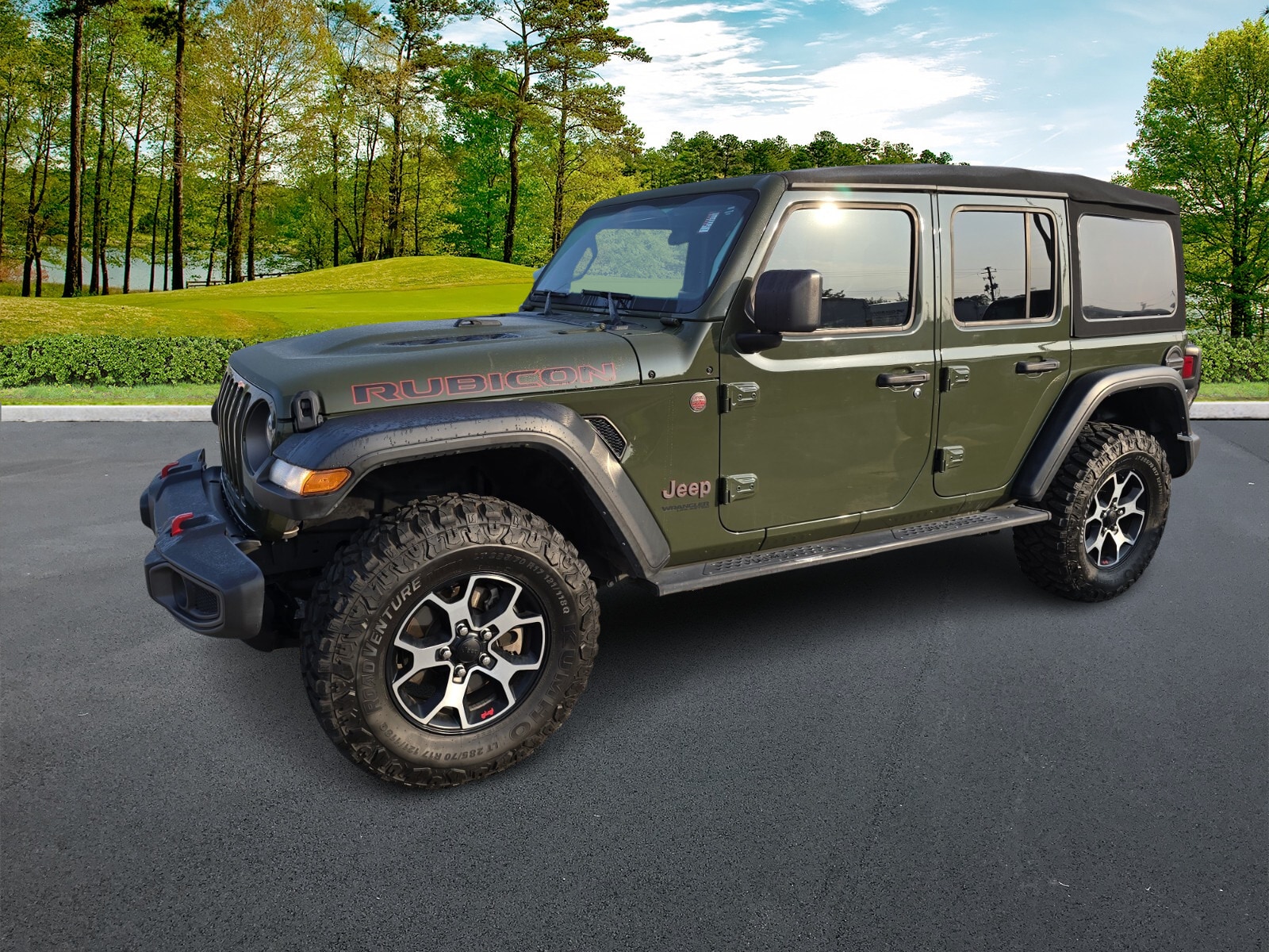 Used 2021 Jeep Wrangler Unlimited Rubicon with VIN 1C4HJXFNXMW681945 for sale in Kingsland, GA
