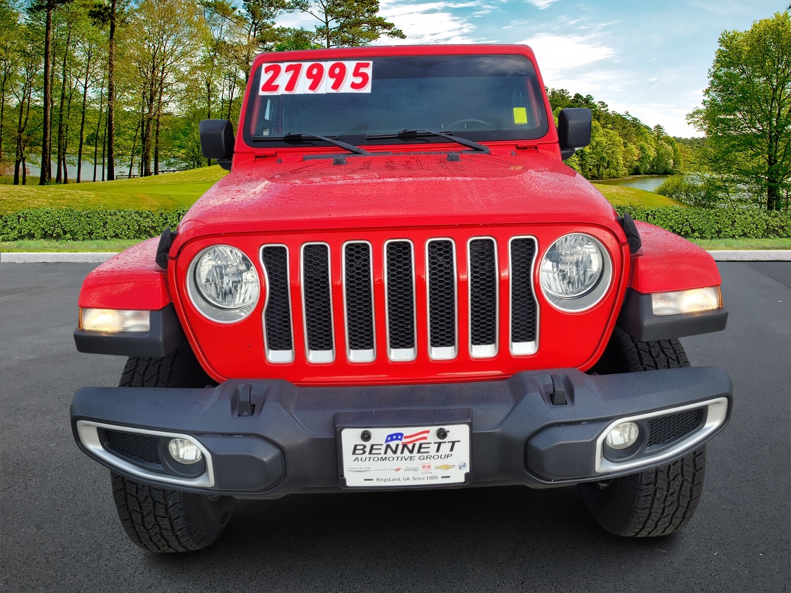 Used 2019 Jeep Wrangler Unlimited Sahara with VIN 1C4HJXEG4KW517672 for sale in Kingsland, GA