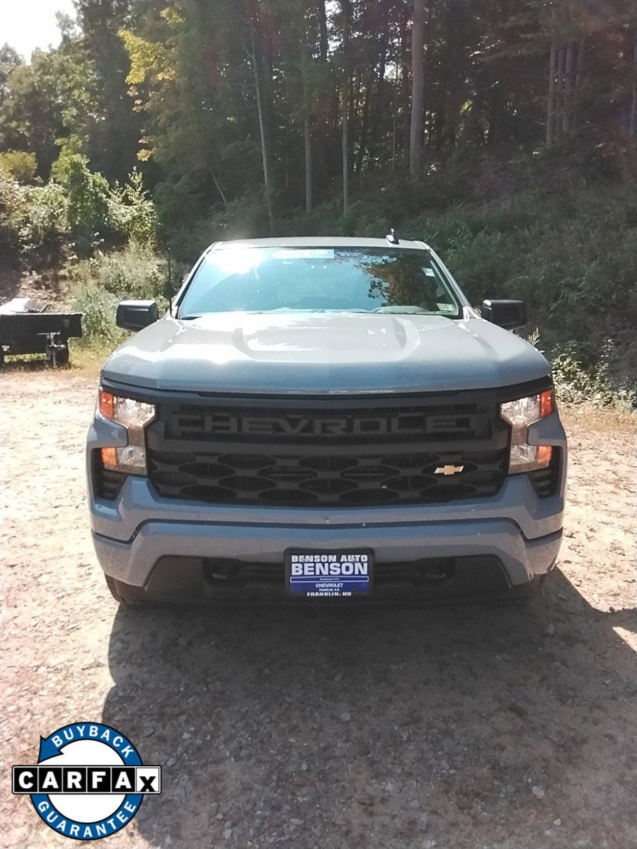 Used 2024 Chevrolet Silverado 1500 Custom with VIN 1GCPDBEKXRZ166723 for sale in Franklin, NH