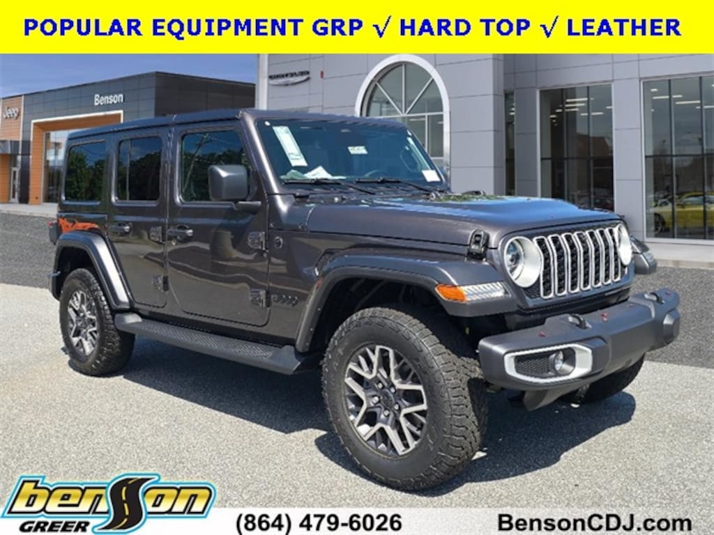 New 2025 Jeep Wrangler 4-DOOR SAHARA Sport Utility