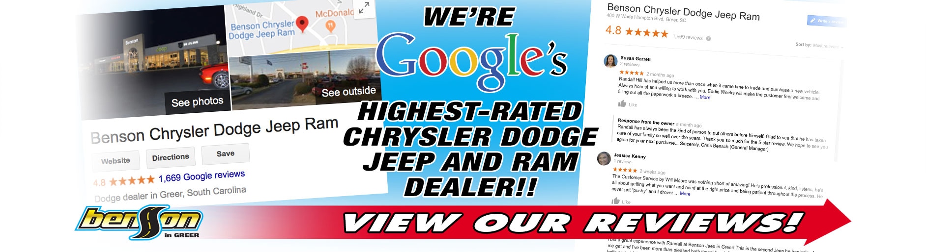 New 2019 & Used Car Dealership in Greer SC Benson Chrysler Jeep Dodge