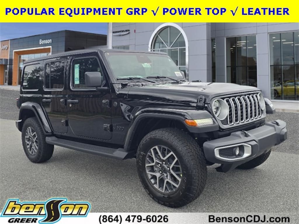 New 2025 Jeep Wrangler 4-DOOR SAHARA Sport Utility