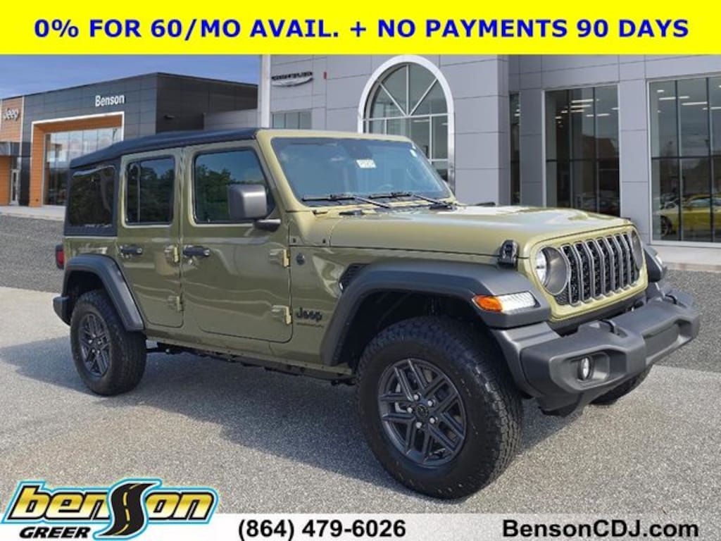 New 2025 Jeep Wrangler 4-DOOR SPORT S Sport Utility