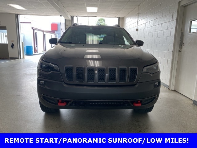 Certified 2021 Jeep Cherokee Trailhawk with VIN 1C4PJMBXXMD182124 for sale in Greer, SC
