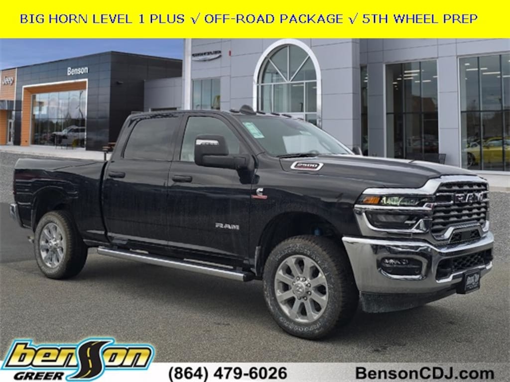 New 2026 Ram 2500 BIG HORN CREW CAB 4X4 6'4 BOX Pickup