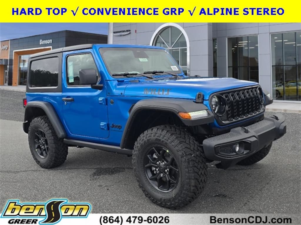 New 2026 Jeep Wrangler 2-DOOR WILLYS Sport Utility