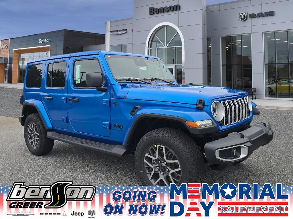 New 2025 Jeep Wrangler 4-DOOR SAHARA Sport Utility