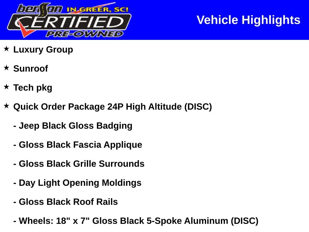 Used 2017 Jeep Cherokee High Altitude with VIN 1C4PJMDBXHW657573 for sale in Greer, SC