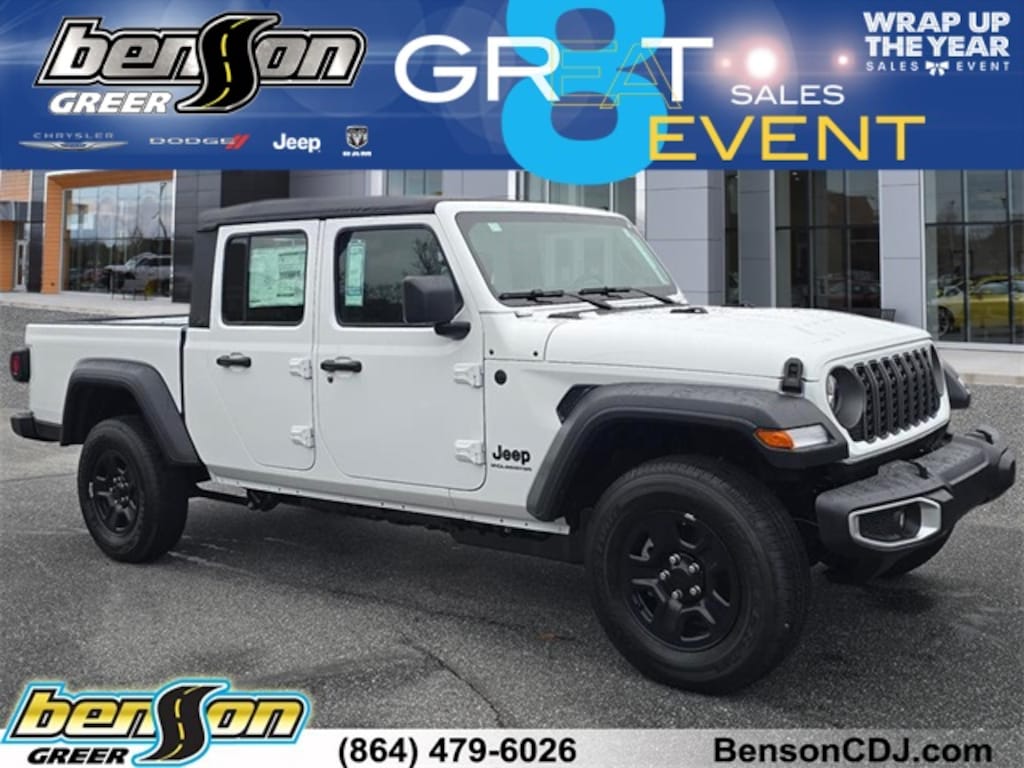 New 2026 Jeep Gladiator SPORT 4X4 Pickup