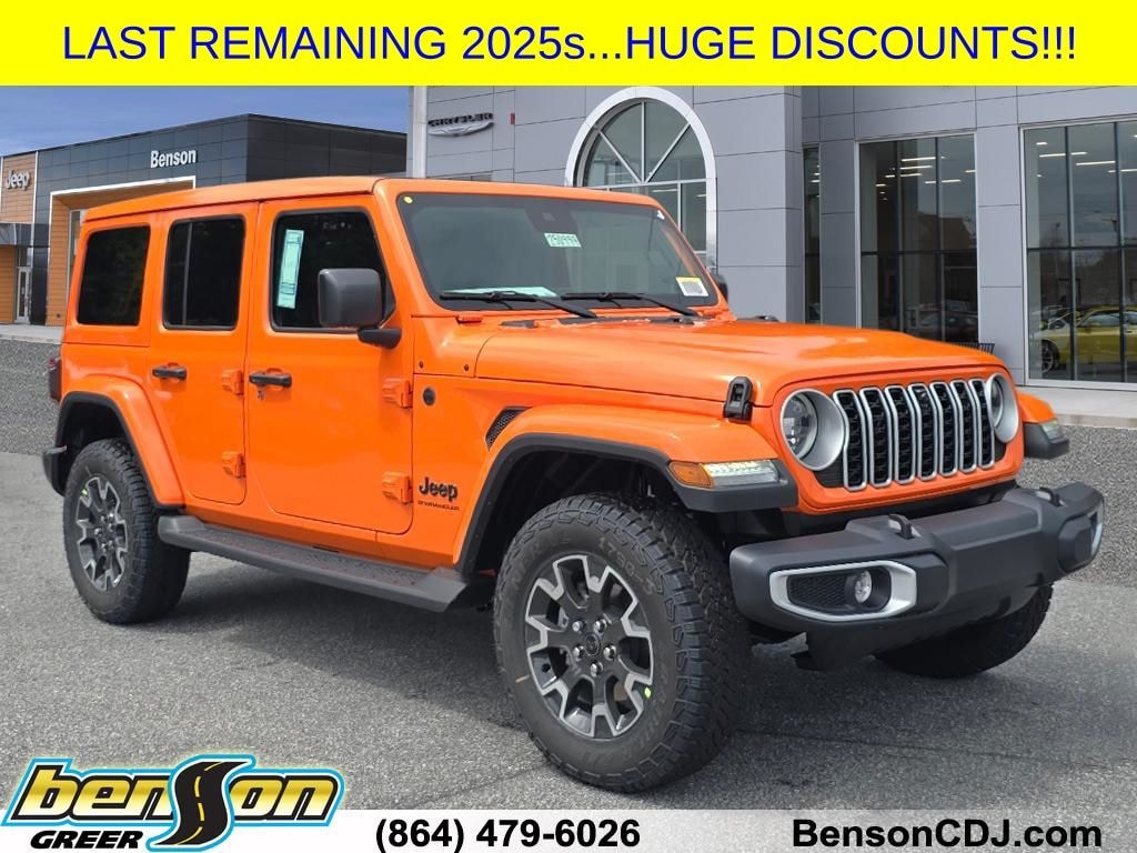 New 2025 Jeep Wrangler 4-DOOR SAHARA Sport Utility