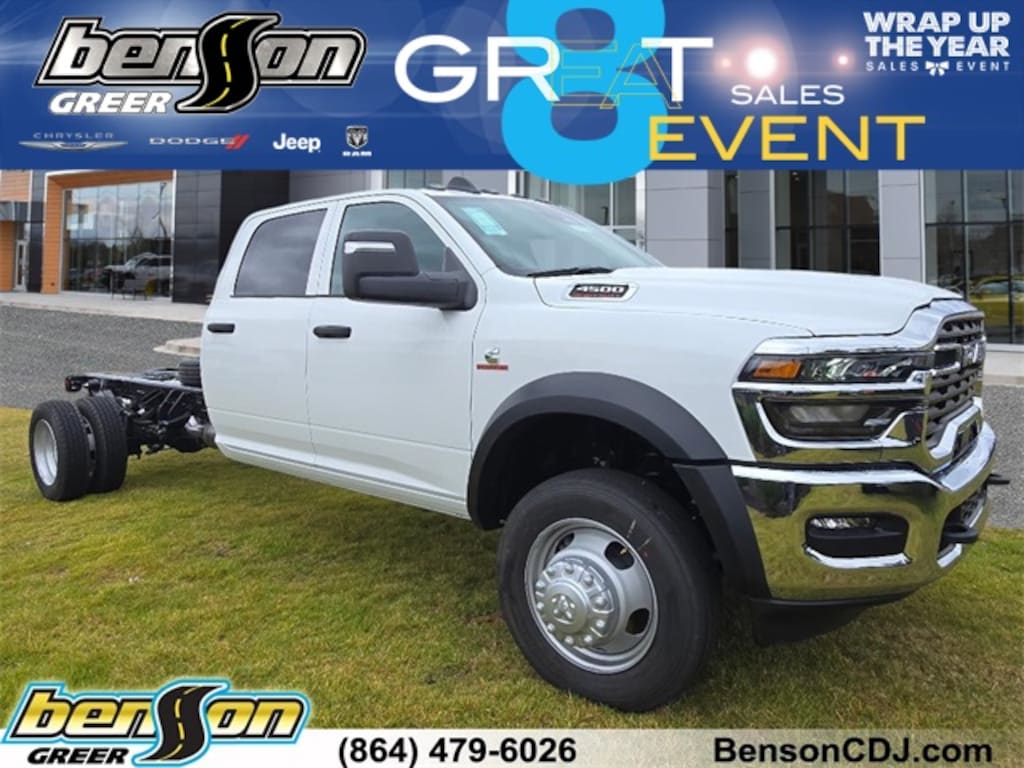 New 2026 Ram 4500 Chassis Cab TRADESMAN CREW 4X4 84' CA Pickup