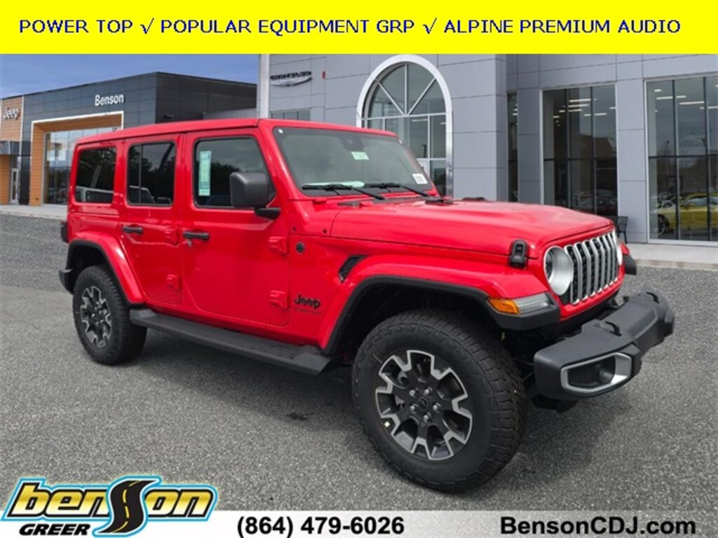 New 2025 Jeep Wrangler 4-DOOR SAHARA Sport Utility