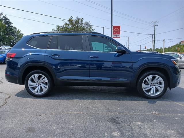 Used 2021 Volkswagen Atlas SE w/Tech with VIN 1V2WR2CA6MC566764 for sale in Easley, SC