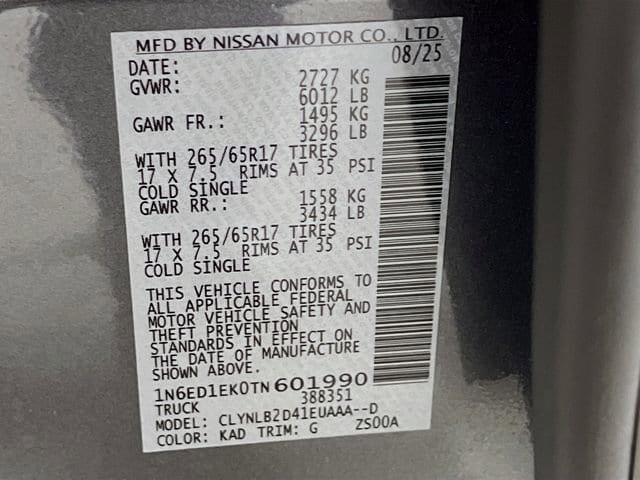 2026 Nissan Frontier SV - Photo 21