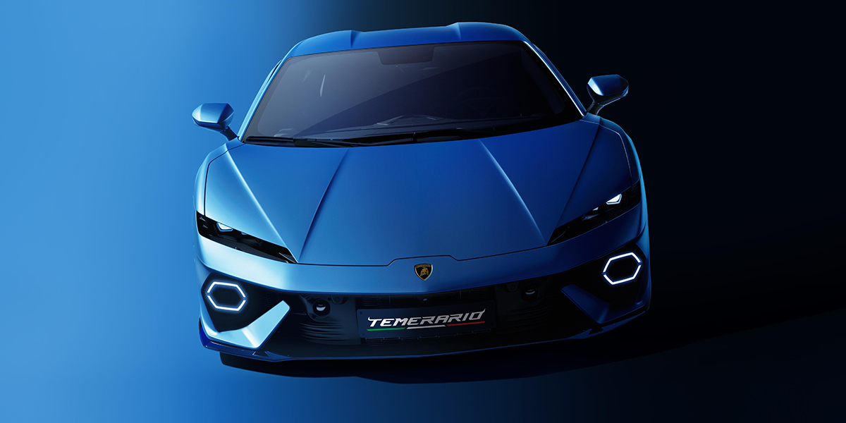 2025 Lamborghini Temerario Blue Display