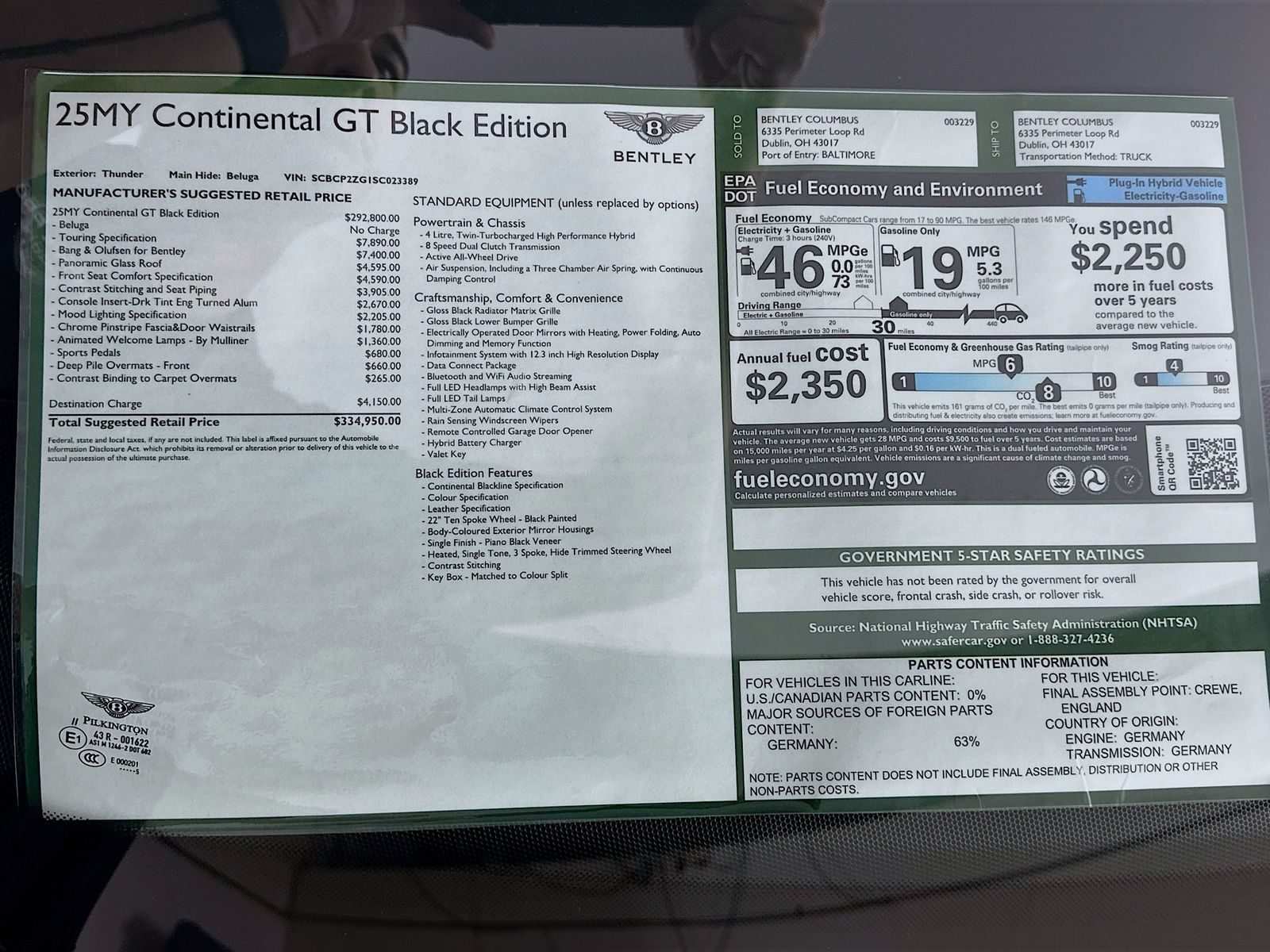 2025 Bentley Continental GT Black Edition - Photo 48