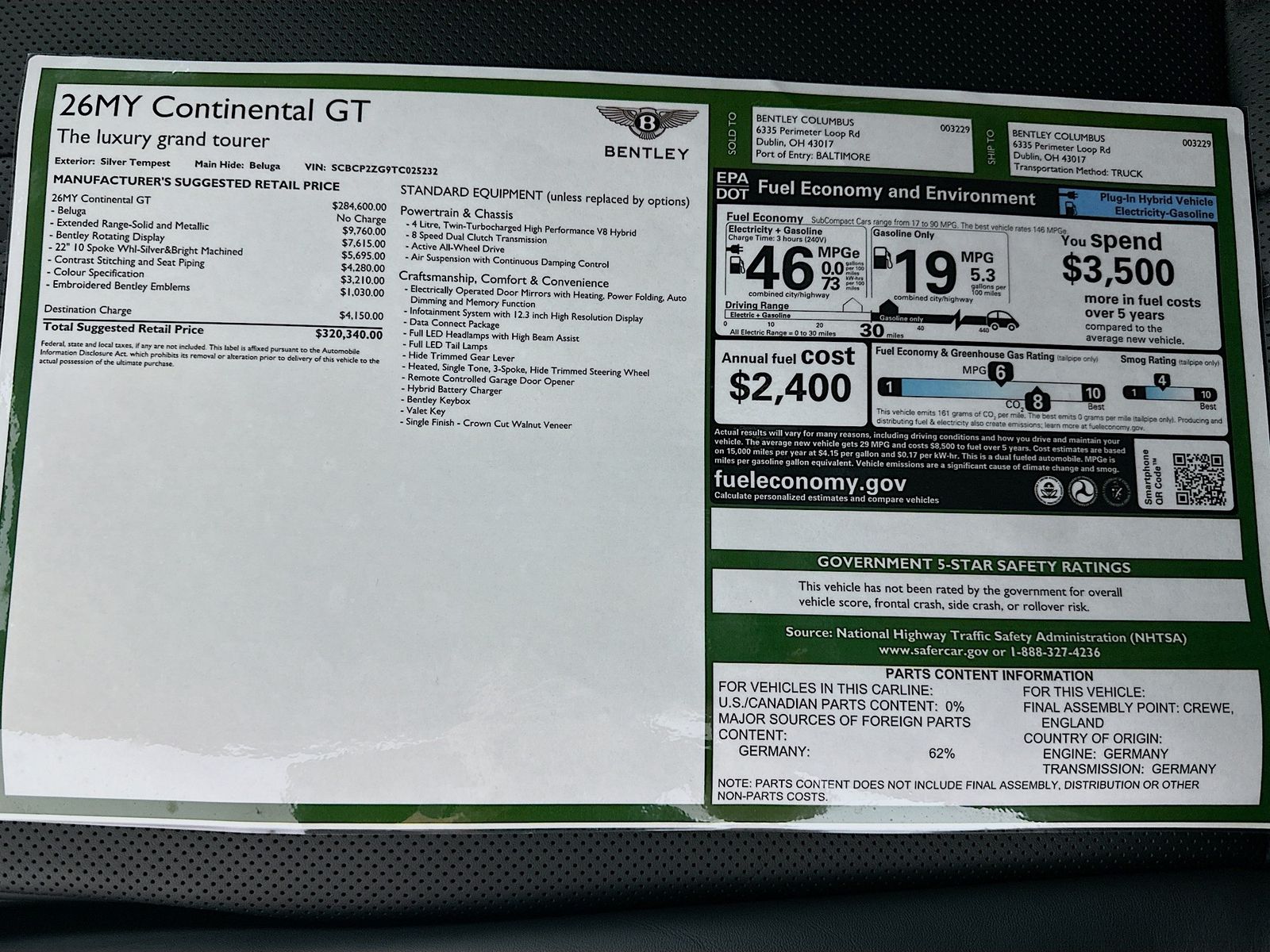 2026 Bentley Continental GT Base - Photo 50