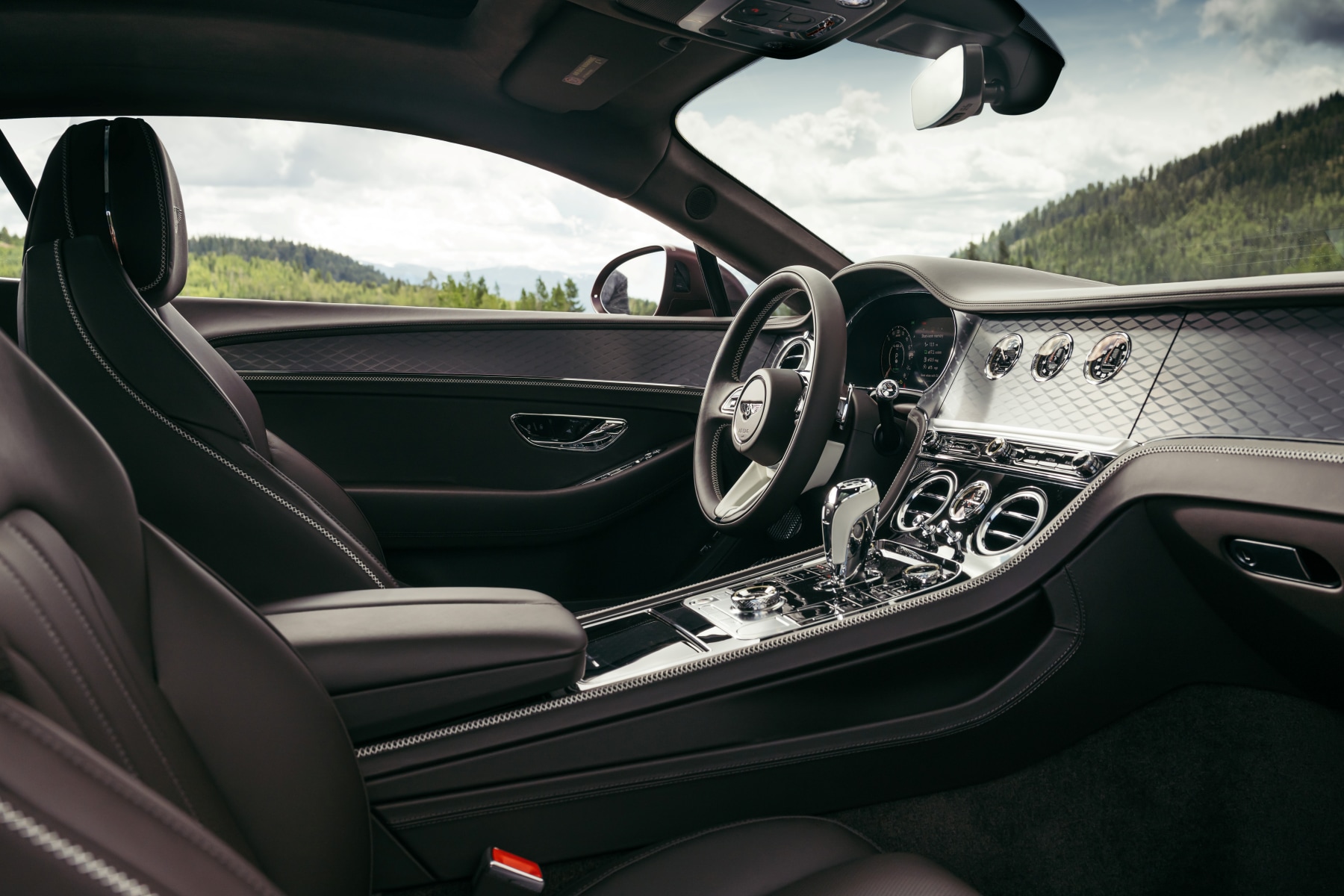 2026 Bentley Continental GT interior cockpit side view