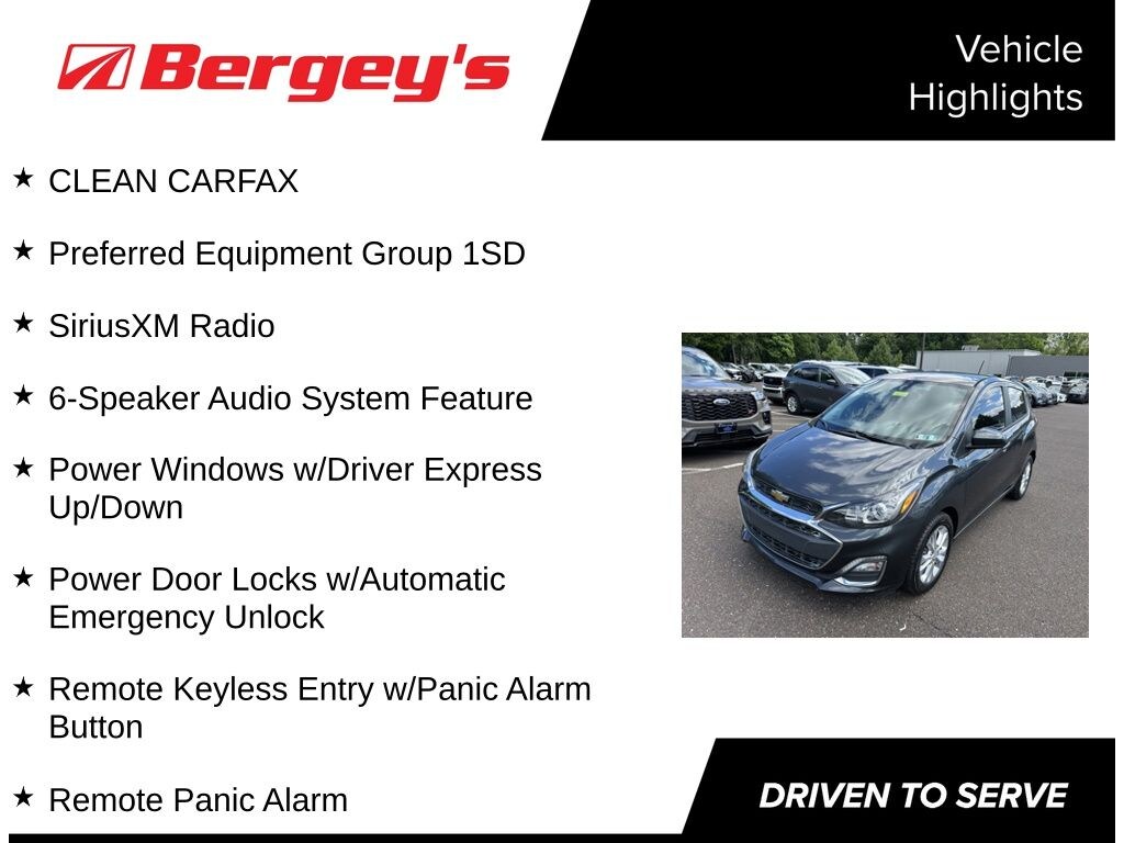 Certified 2020 Chevrolet Spark 1LT Hatchback