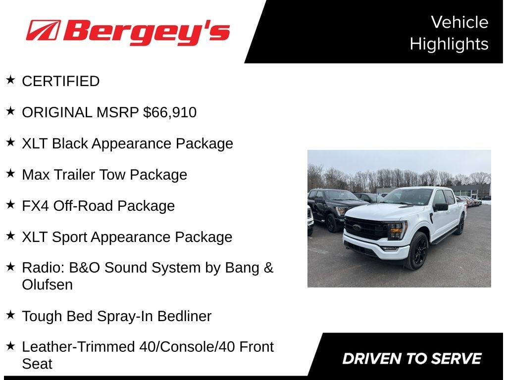 Certified 2023 Ford F-150 XLT Sport FX4 3.5L Truck