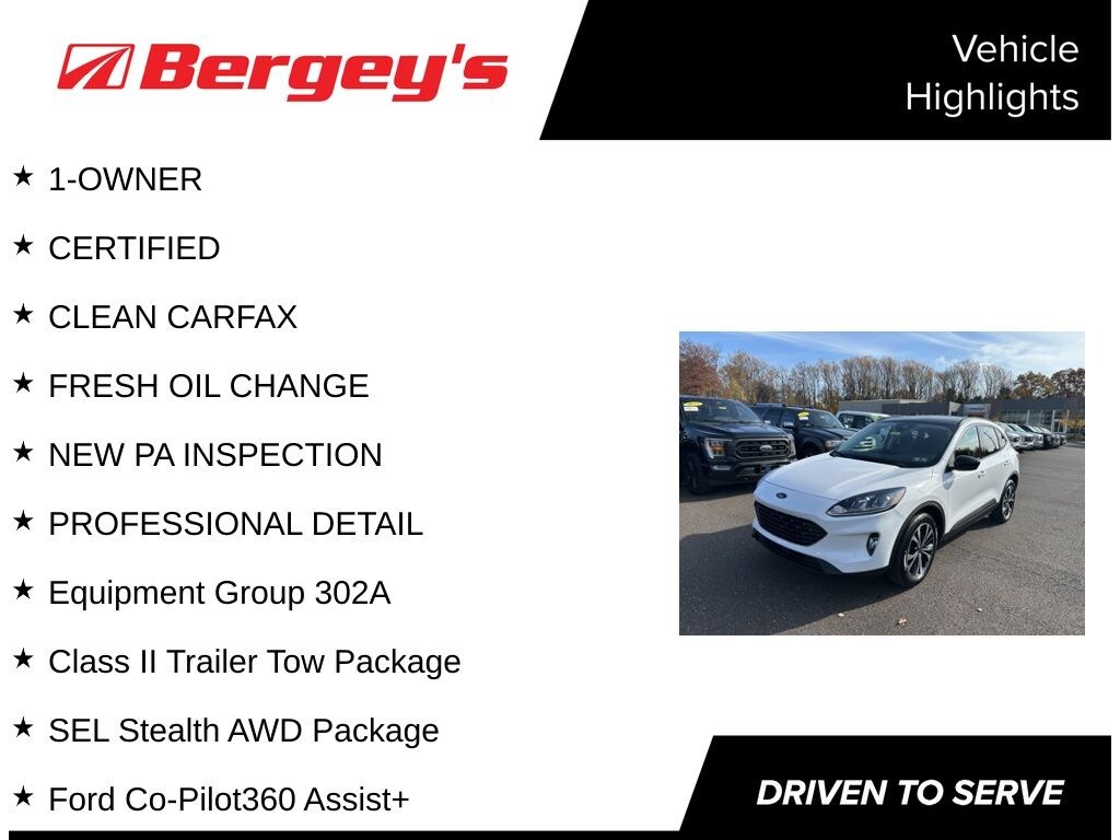 Certified 2022 Ford Escape SEL AWD Stealth with Moonroof SUV