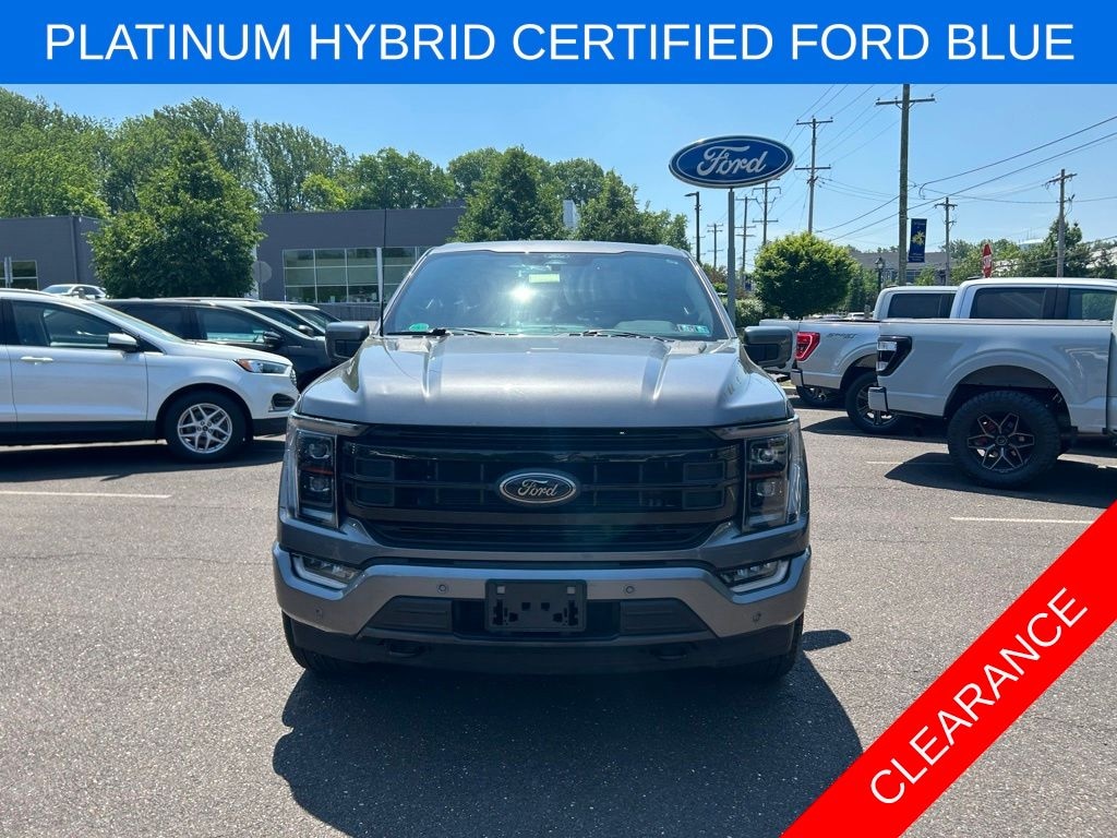 Certified 2022 Ford F-150 Platinum Hybrid with a Moonroof Truck