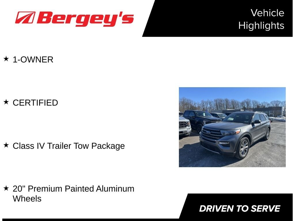Certified 2022 Ford Explorer XLT Class IV Tow Package SUV