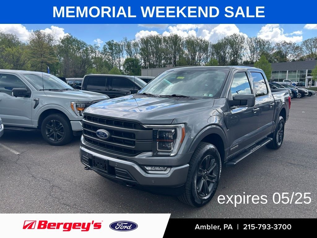Used 2023 Ford F-150 Lariat Sport Hybrid with a Moonroof Truck
