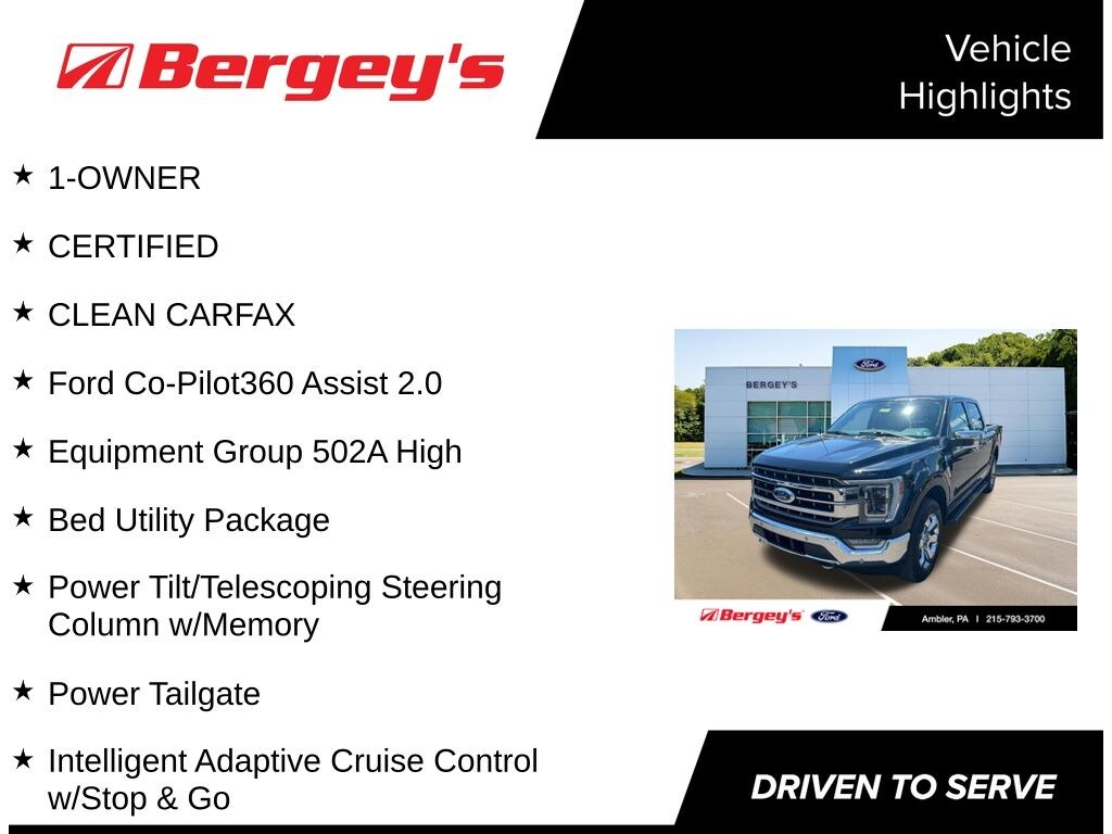 Certified 2023 Ford F-150 Lariat 3.5L with a Moonroof Truck