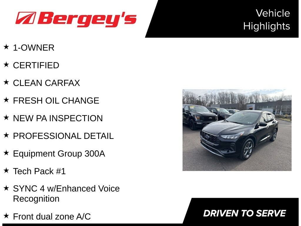 Certified 2023 Ford Escape ST-Line with Moonroof SUV