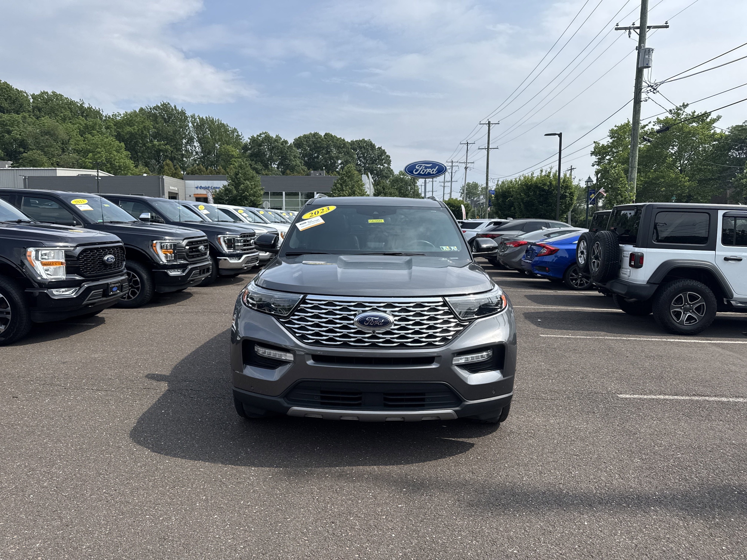 Certified 2022 Ford Explorer Platinum with VIN 1FM5K8HC0NGA76874 for sale in Ambler, PA